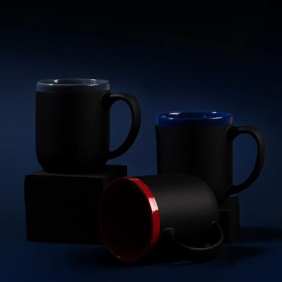 Kubek soft-touch Alex, szary