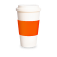 Termokubek plastikowy Gala To Go, pomarańczowy