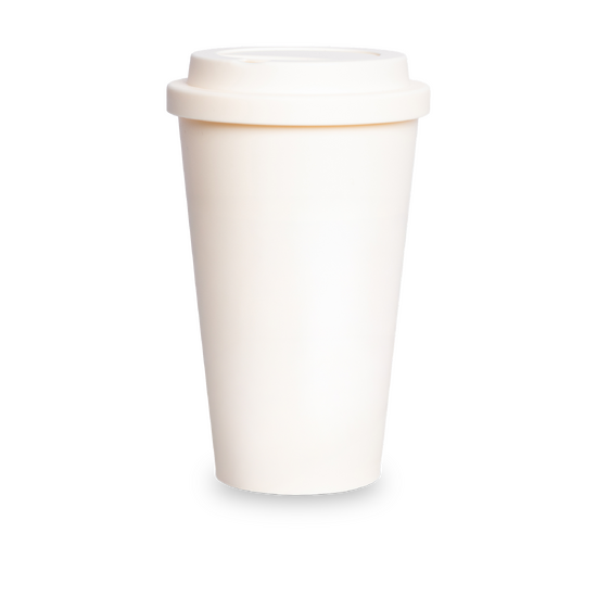 Termokubek plastikowy Gala, beżowy