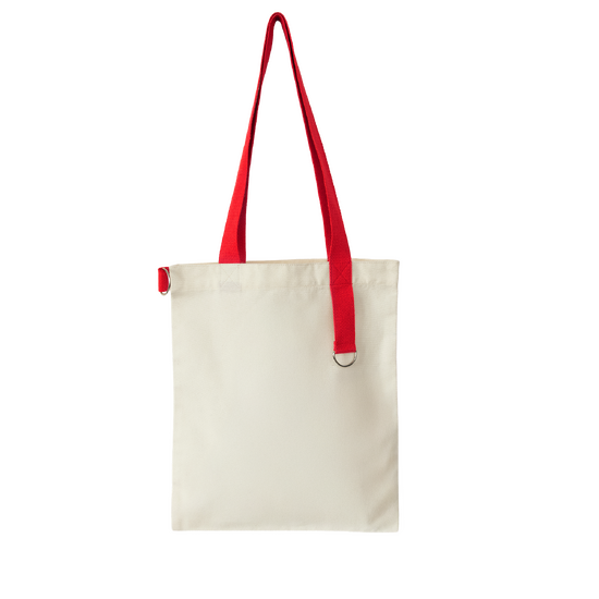 Shopper White GLOW, czerwony