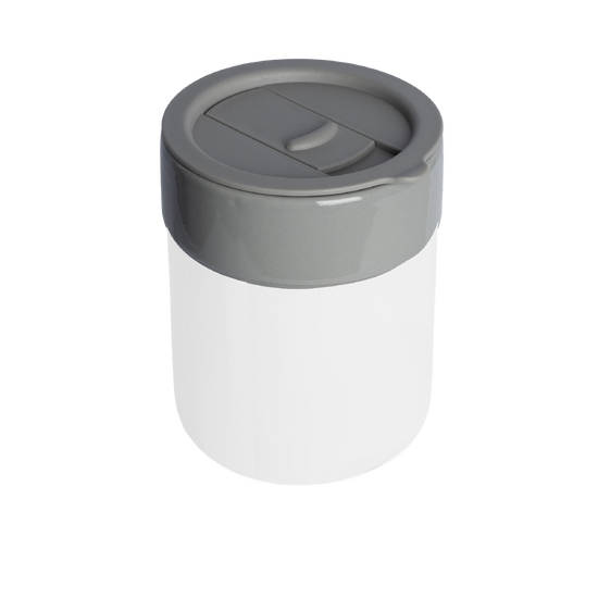 Kubek Teona To Go, szary/biały